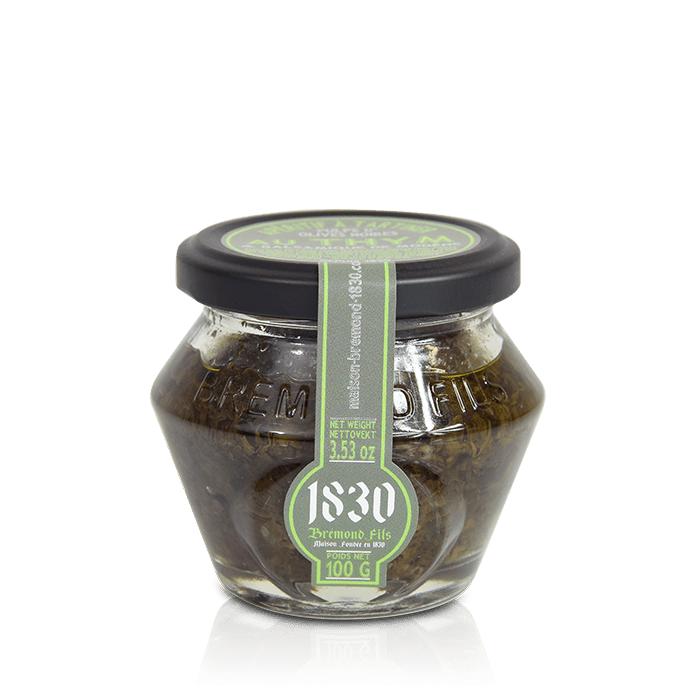 Sort olivenpaté med timian