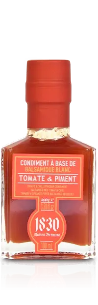 Produktbilde av tomat & chili balsamico, glassflaske på 100ml